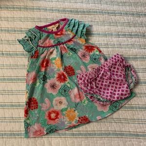 Matilda Jane dress & diaper cover set